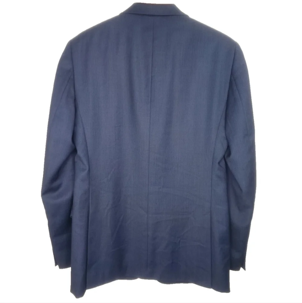 Calvin Klein Wool Slim Fit Suit Jacket in Blue Size 40L